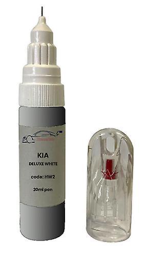 Auto Car Specialist Kia ceed deluxe white met hw2 touch up paint pen chip,scratch,repair