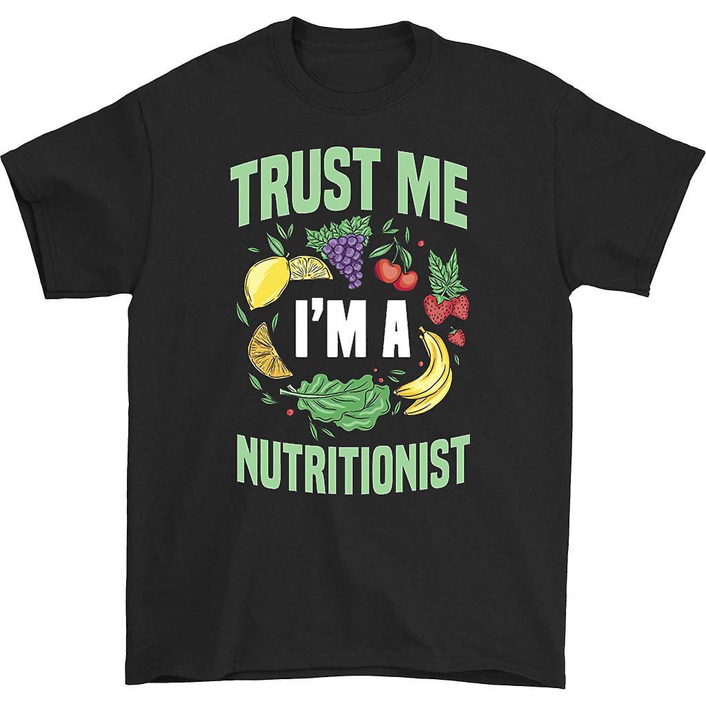 HISHARK Trust me i'm a nutritionist t-shirt Black XXL