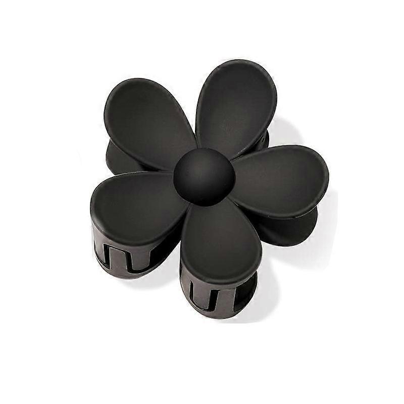 Aiducho 8 Pcs Flower Hair Claw Clips for Thick Hair Strong Hold Perfect for Women black