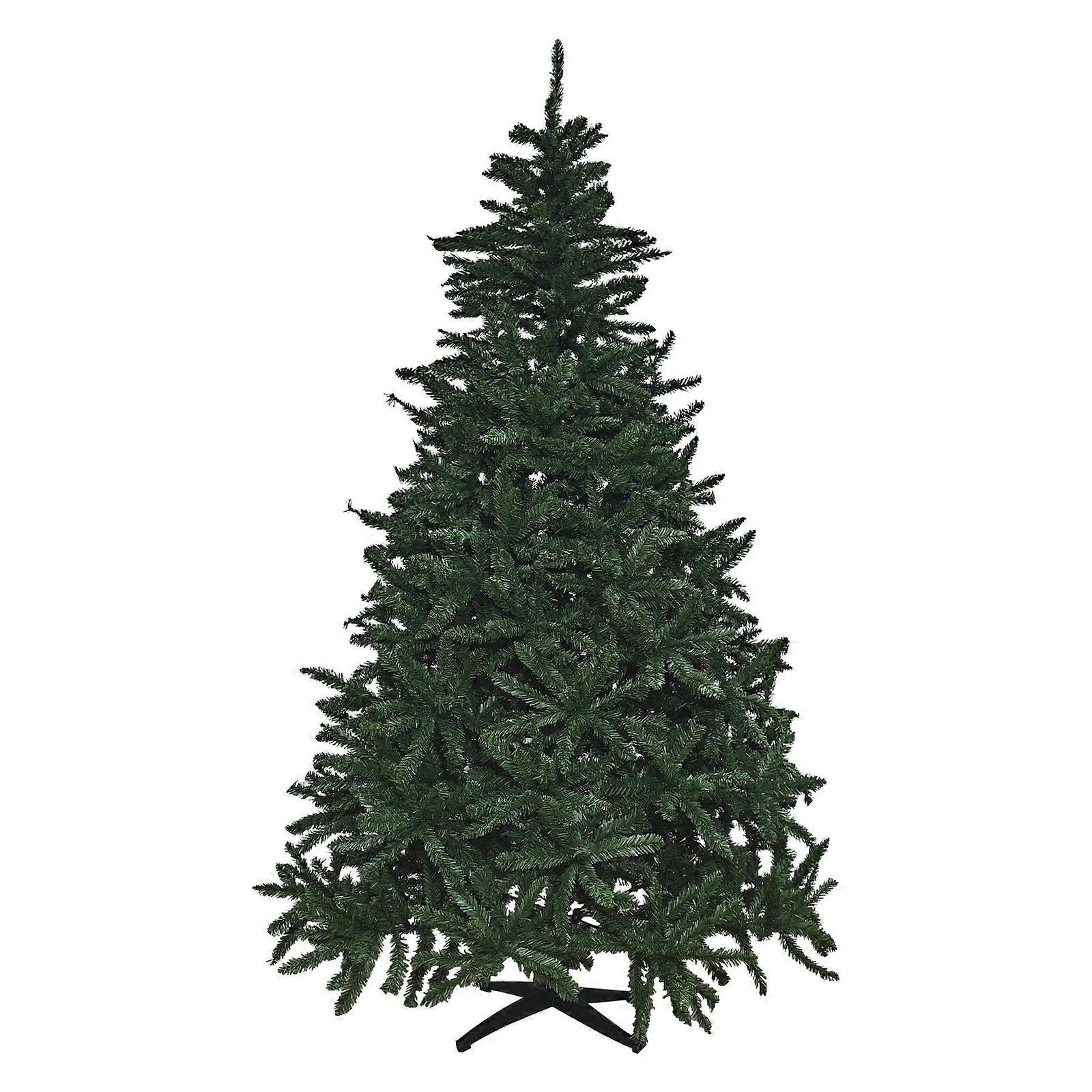 Viking Choice Artificial Christmas tree - with folding system - 220 cm - durable - green Kerstboom met kunststof voet