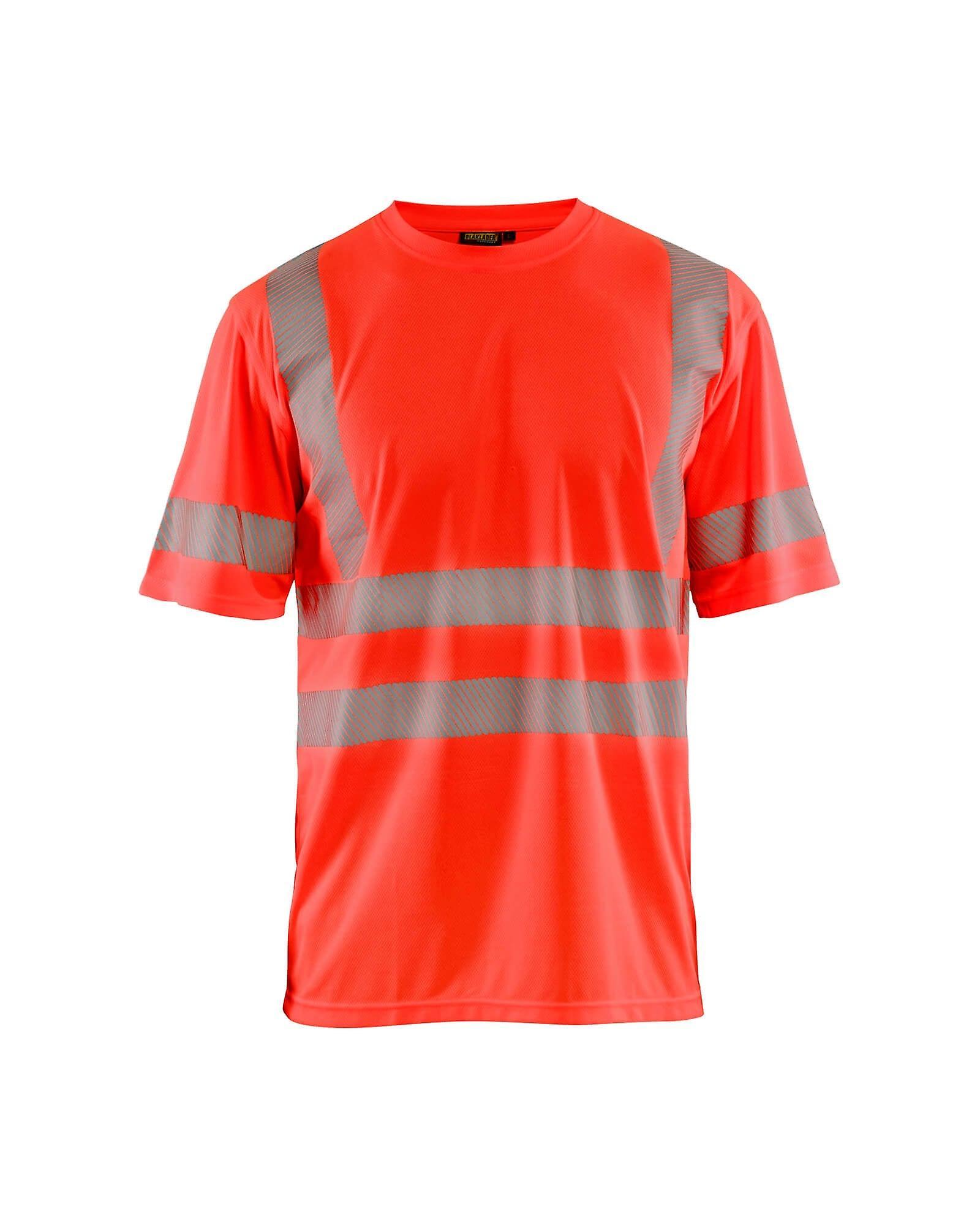 Blaklader 3420 hi-vis work t-shirt - mens (34201013) Hi-vis red M