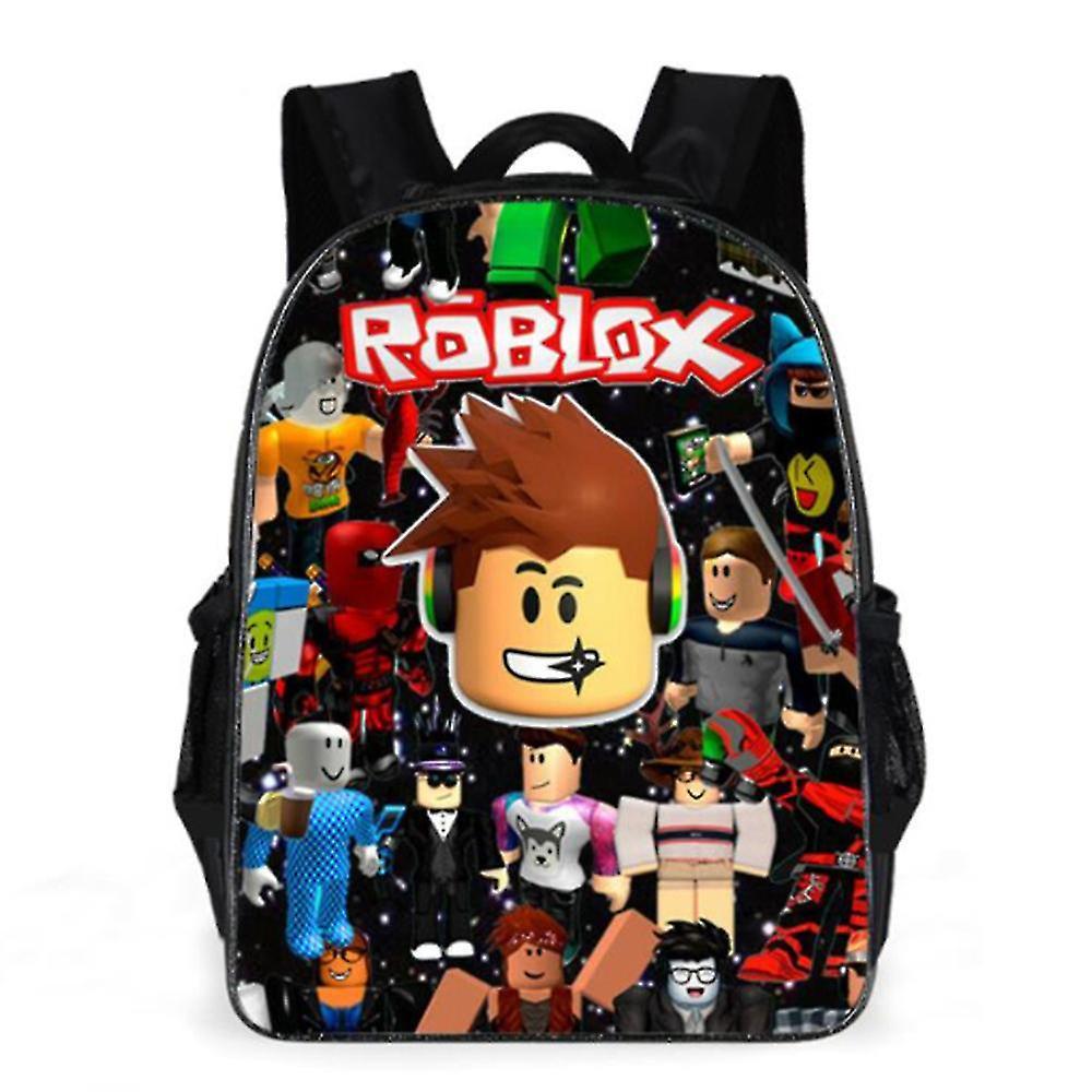 Lequeen Kids Roblox Game 3d Printing Backpack For Boys Girls School Bags Students Bookbag