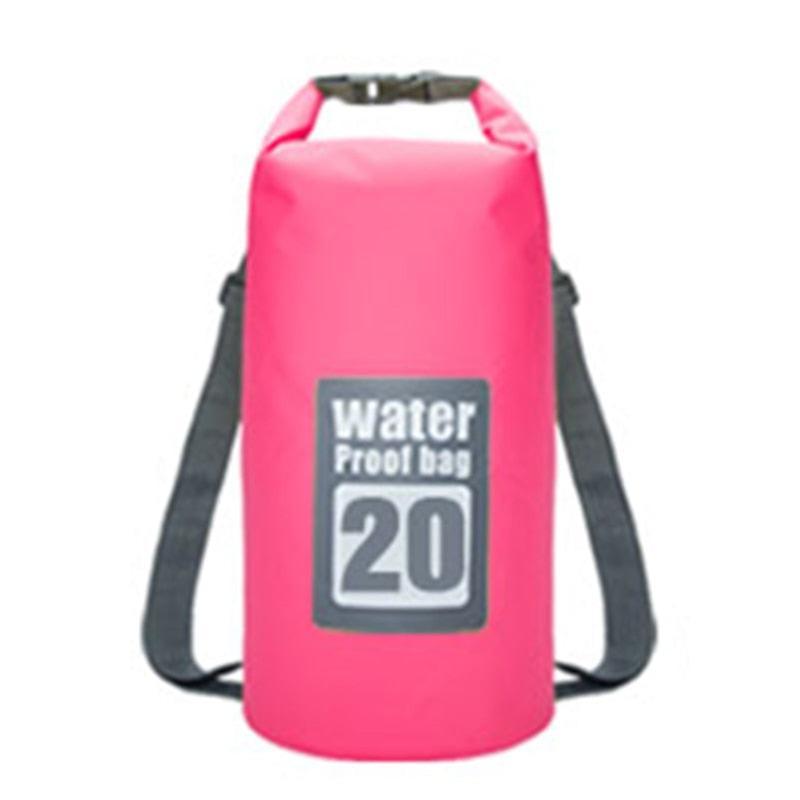 Slowmoose Pvc Waterproof Backpack- Sports Dry Bag For Rafting/swimming/camping 20L  Pink