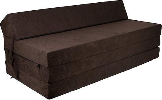 Viking Choice Foldable mattress with pillow - Washable cover - 200cm x 120cm x 10cm - Brown Opvouwbaar matras met opbergta