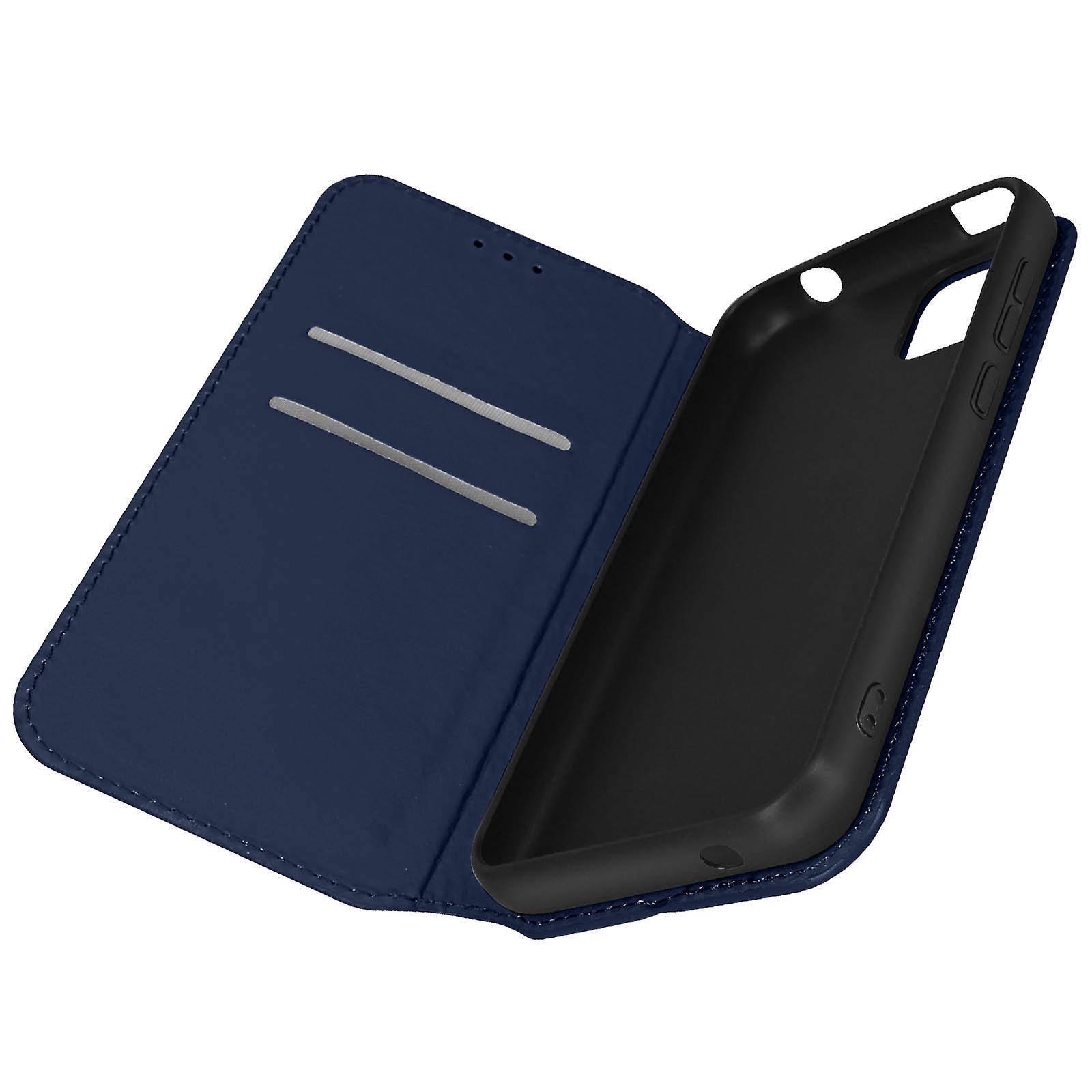 Avizar Case for Wiko Y52 Wallet Function Video Support - dark blue Bleu Nuit