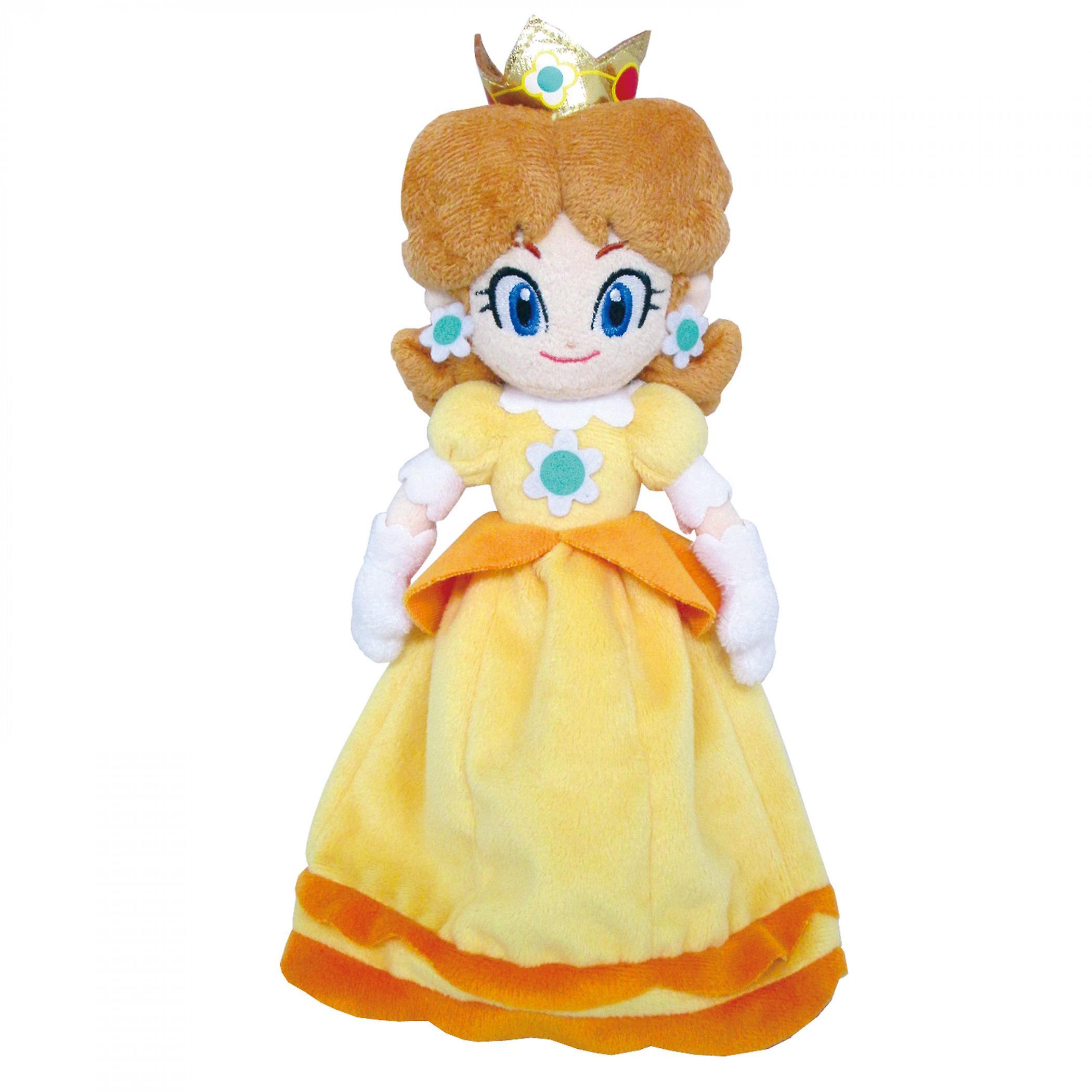 Video Games Super Mario Brothers Princess Daisy 10" Plush Doll Orange