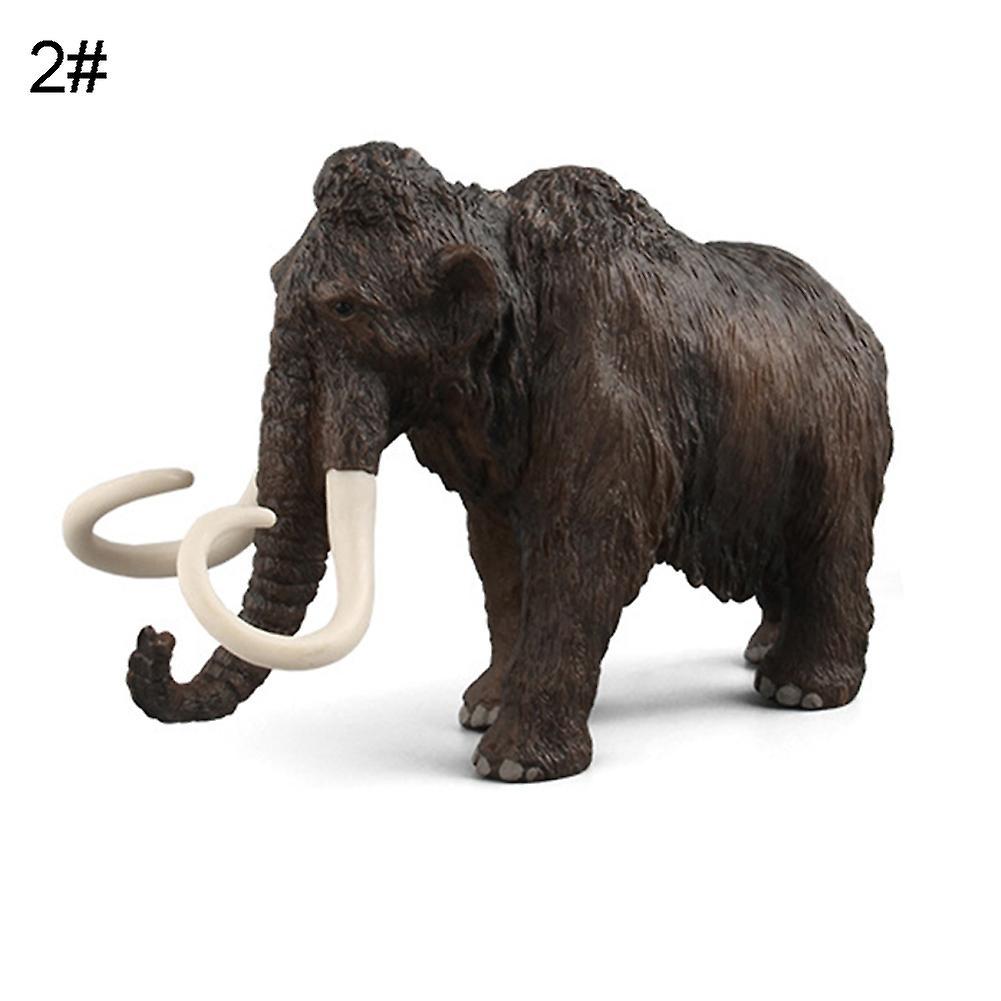 Haloppe Simulation Family Mammoth Elephant Animal PVC Model Figurine Education Kids Toy 2#