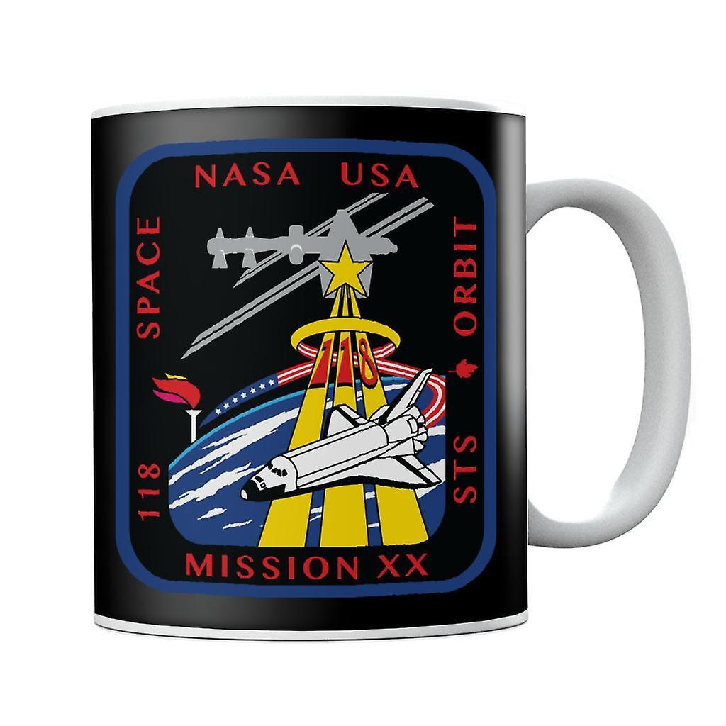 NASA STS 118 Space Shuttle Endeavour Mission Patch Mug Black 10oz