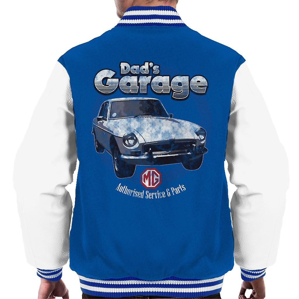 MG Dads Garage British Motor Heritage Men's Varsity Jacket Royal/White XX-Large