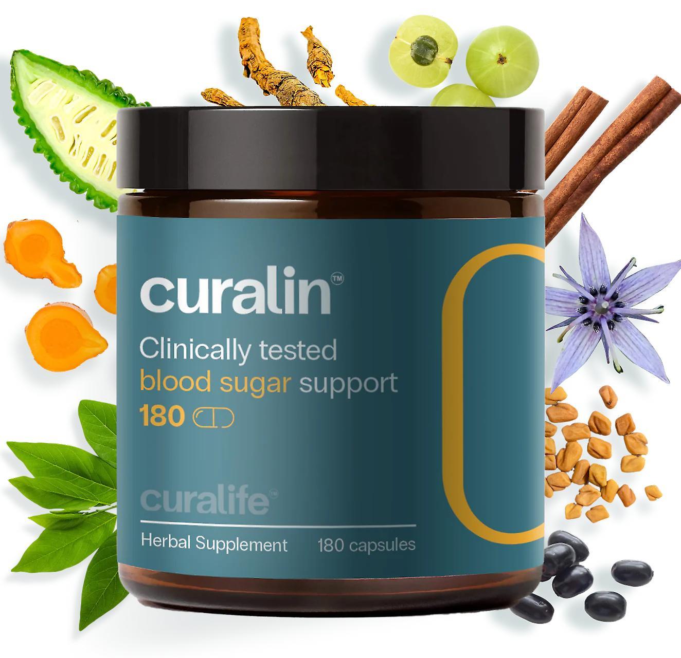 Curalin by curalife - 100% natural | 9 potent ingredients | (180 capsules - 30-60 day supply)