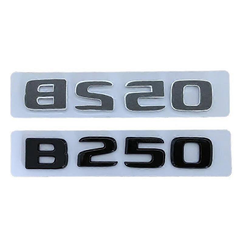 Hikig 3d ABS Chrome Black Logo B160 B180 B200 B220 B260 Emblem Letters Sticker Car Trunk Badge For Mercedes Benz W245 W246 Accessories Chrome B180