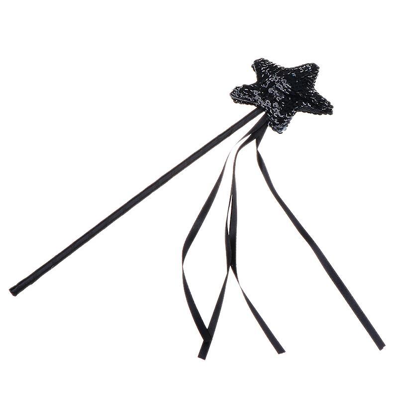 unbrand Cute Five Pointed Star Fairy Wand Magic Stick Girl Party Princess Favor Gift Party Favors Black 1 Pcs