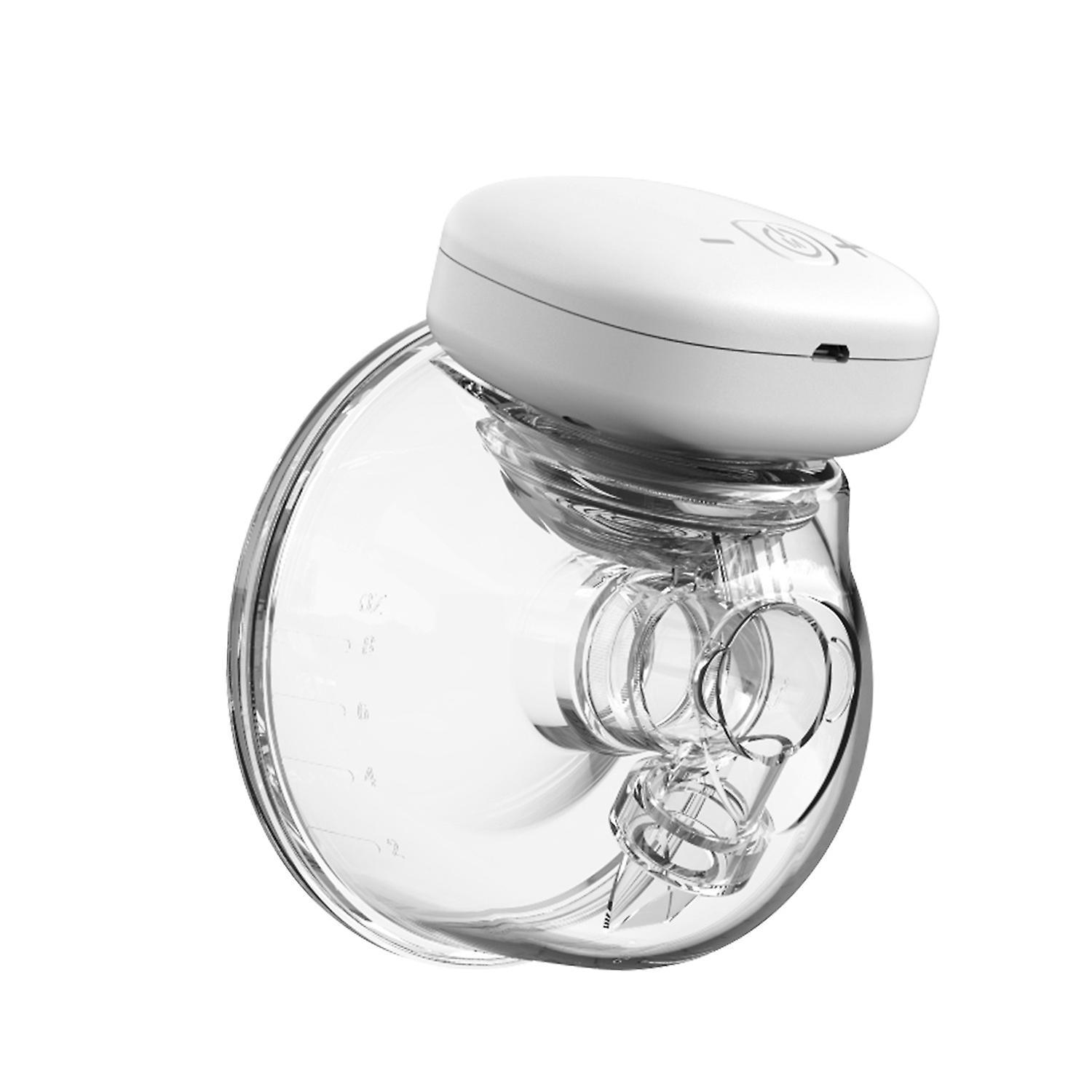 YOUHA Wearable Breast Pump Hands Free Electric Single Portable Wearable Breast Cup 8oz/240ml BPA-fre White 24mm - 1 Set