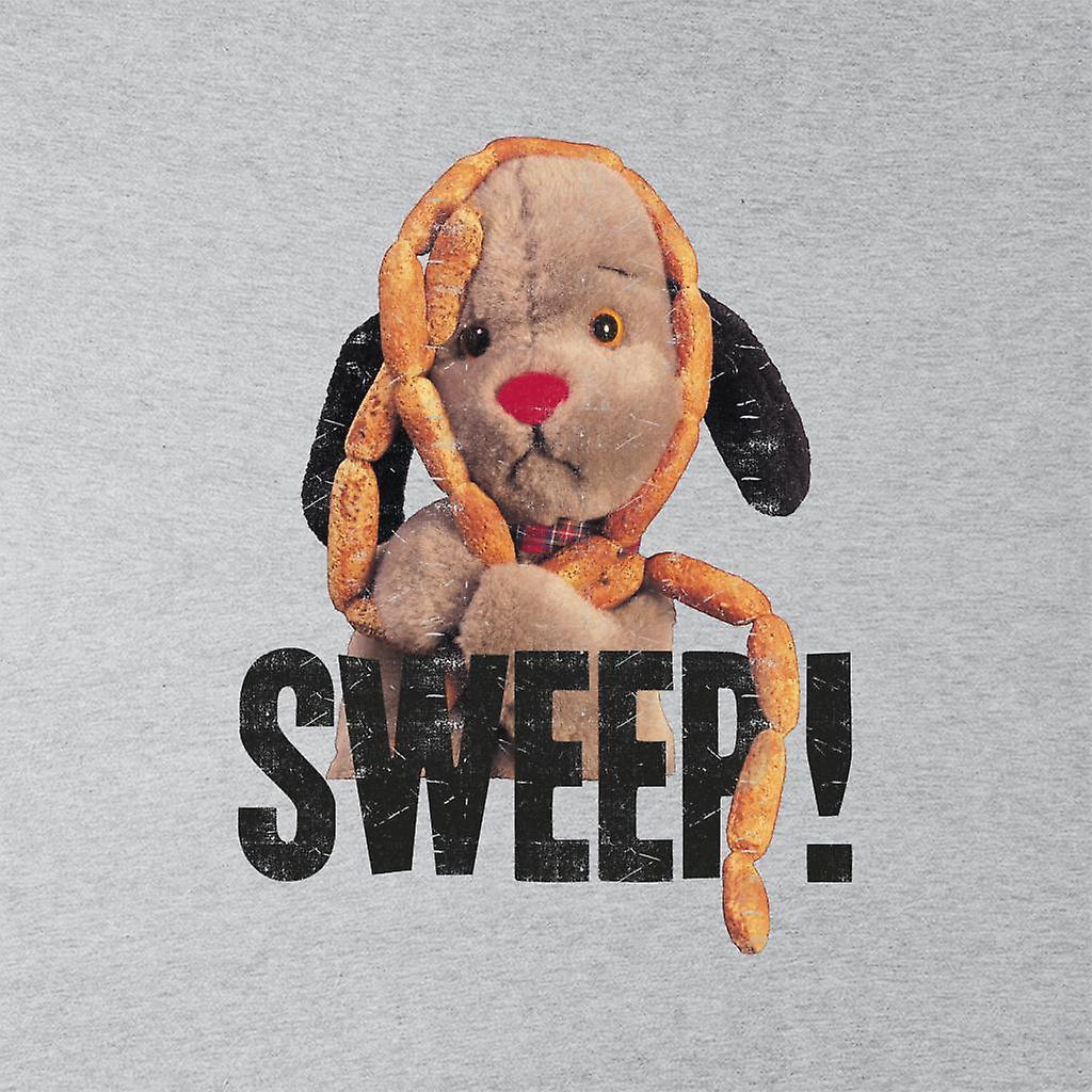 Sooty Sausages Sweep Distressed Men's T-Shirt Heather Grey X-Large