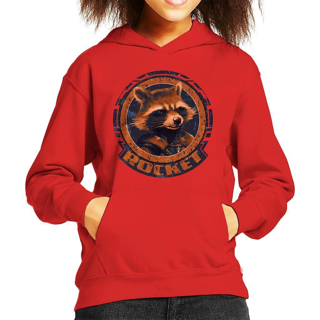 Marvel Guardians Of The Galaxy Vol 2 Rocket Raccoon Kid's Hooded Sweatshirt Red Small (5-6 yrs)