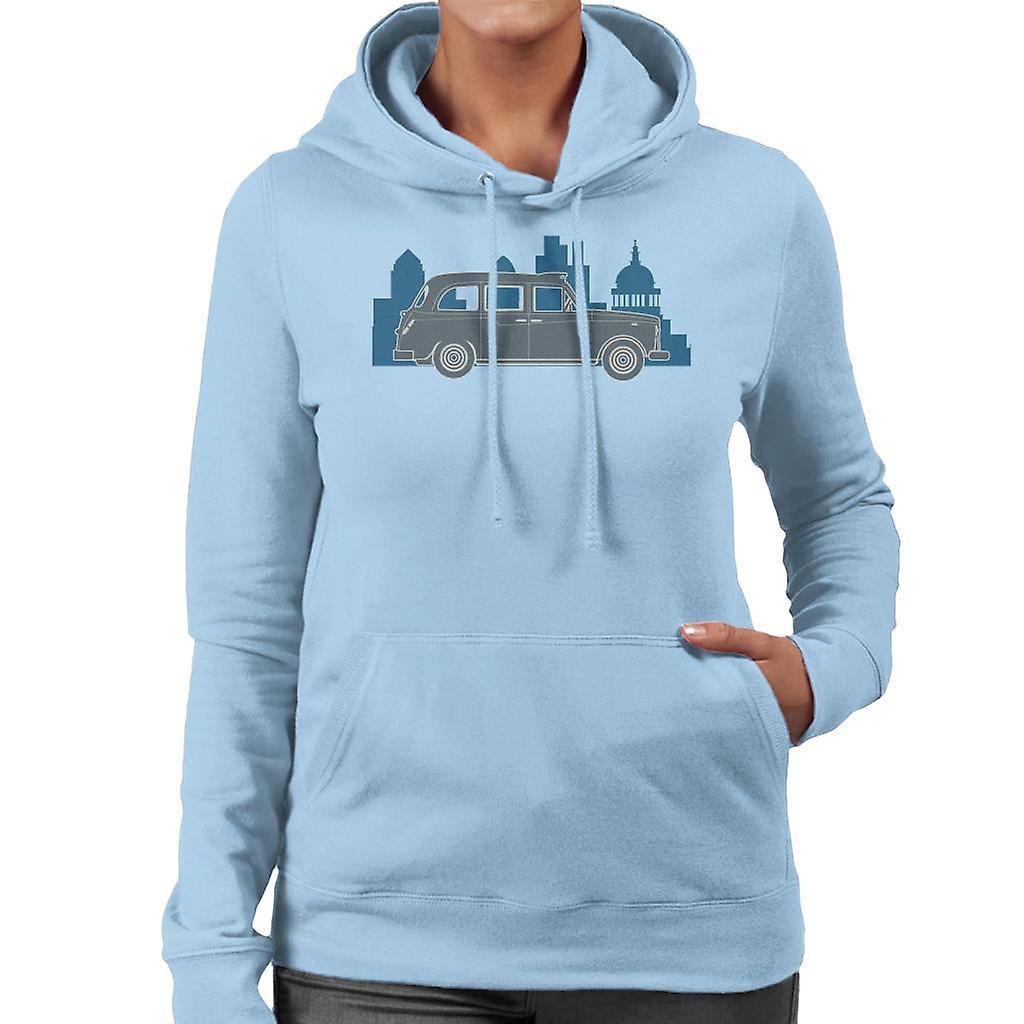 London Taxi Company TX4 Within The City Women's Hooded Sweatshirt Sky Blue Large