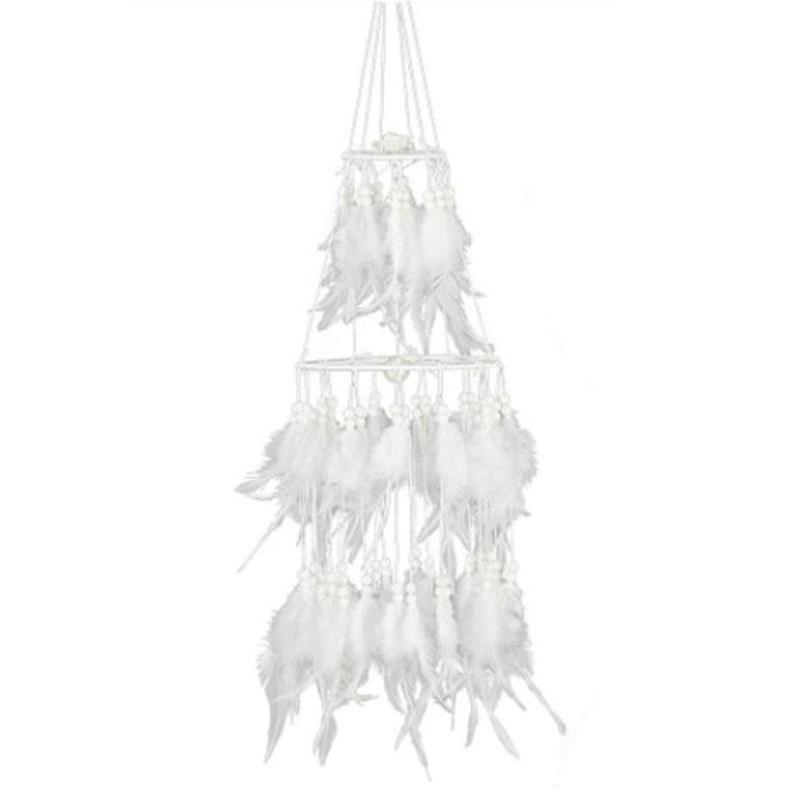 Yeye Dream Catcher Decoration with Warm LED String Lights for Hanging, Warm White Warm Light