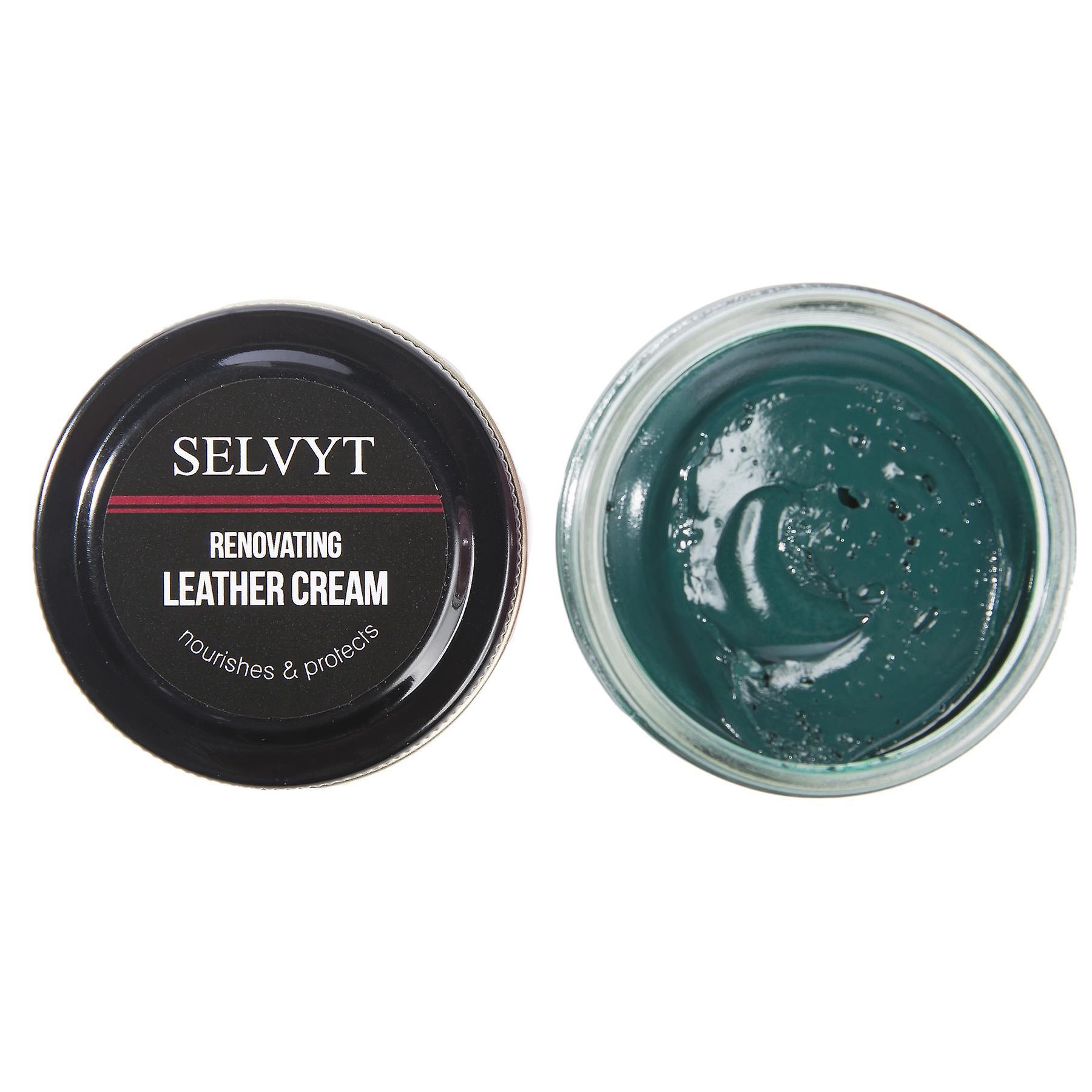 Selvyt Renovating Cream Polish for Shoes, Boots and Leather Goods-Cresson Green 50ml