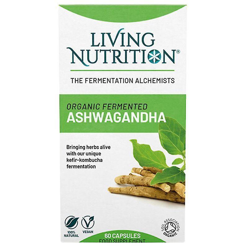 Living Nutrition Organic Fermented Ashwagandha Caps 60 (LN2018)