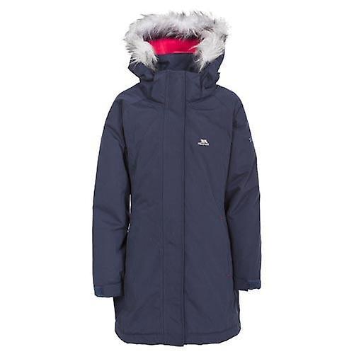 ek Wholesale Girls trespass fame waterproof parka jacket Navy tone 2 to 3 years