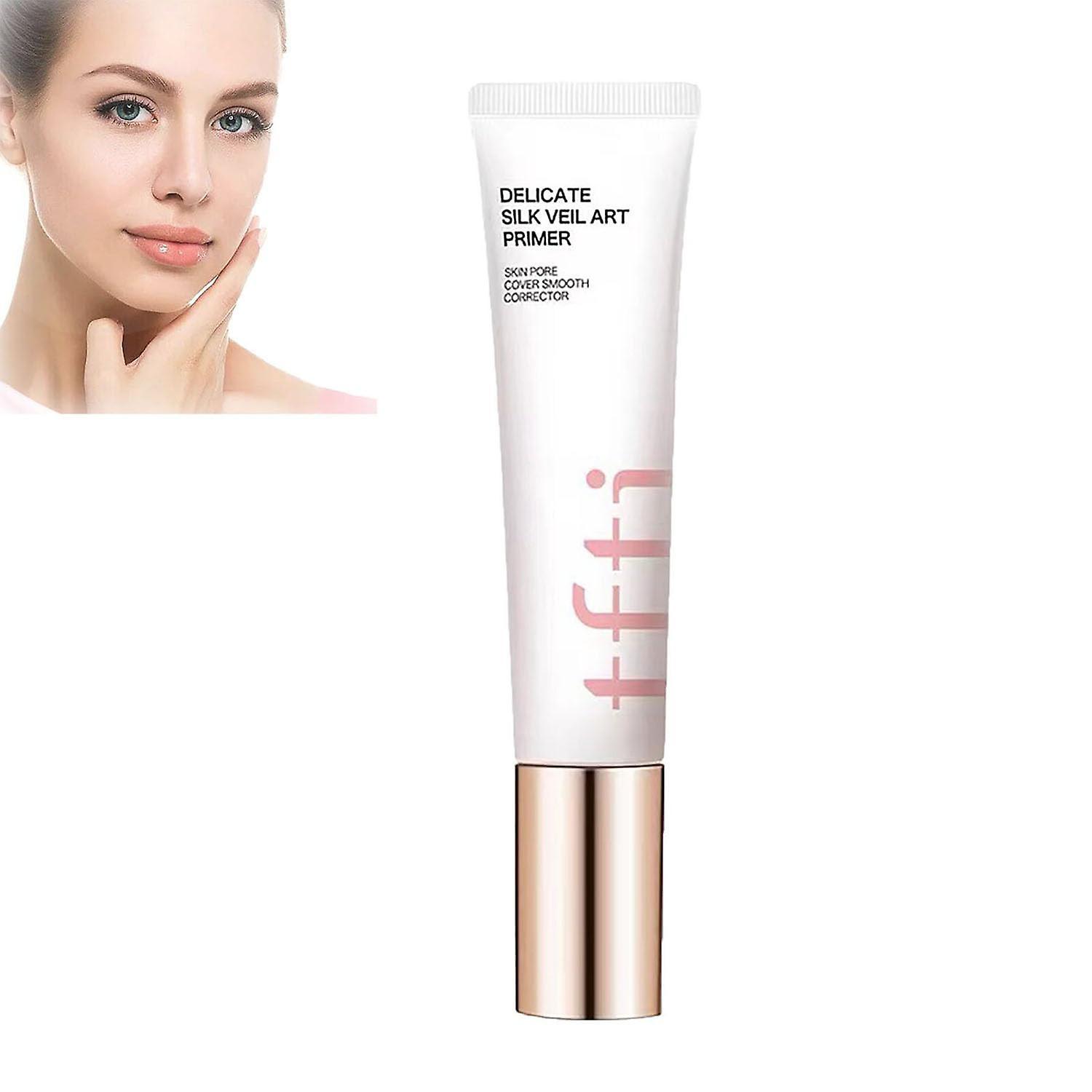 Flye Delicate Silk Veils Art Primers Skin Pore Cover Smoothing Corrector Primers For Face Before Makeup Oil Control Invisible Pore Primers Conceale...