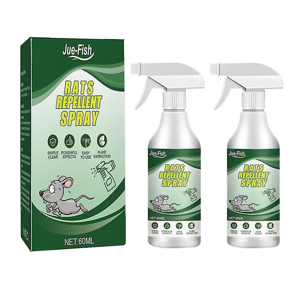 Rodent Repellent Spray 2x 60ml Peppermint Oil Spray for Mouse and Rodent Repellent