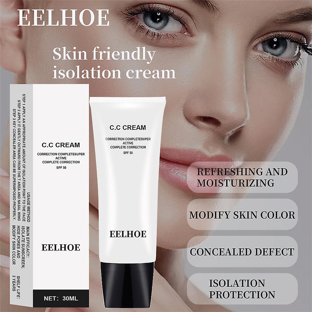 Ochime 30ml Cc Cream Brightening Makeup Base Moisturizing Cc Primer Anti-redness Concealer Makeup Accessories With Spf 50