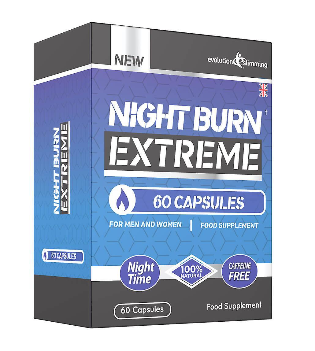 Night Burn Extreme - The Night Time Fat Burner - 60 Capsules - Fat Burner and Appetite Control - Evolution Slimming