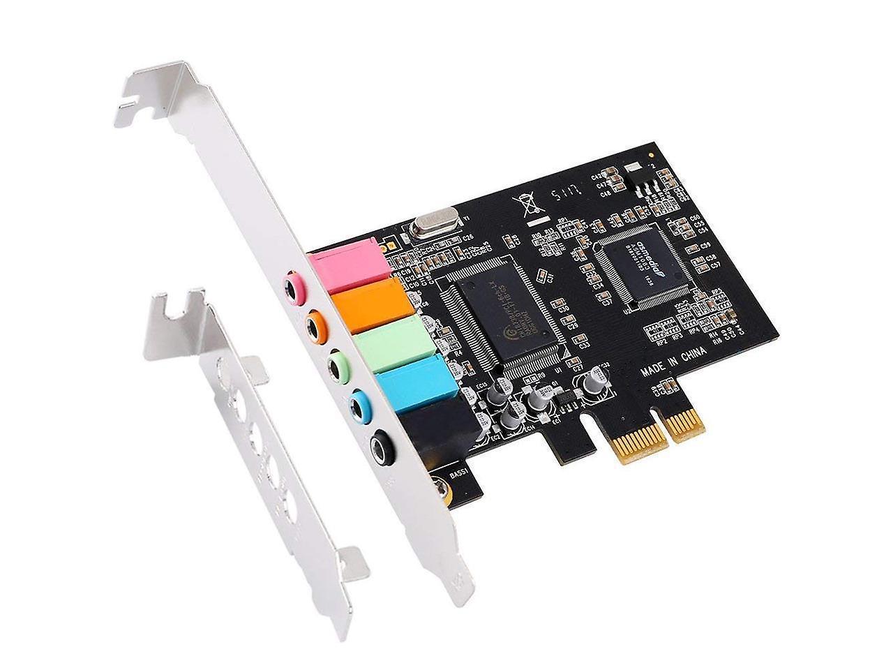 Werleo Pcie Sound Card 5.1 Internal Sound Card For Pc Windows 11 10 8 7 With Low Profile Bracket 3d Stereo Pci-e Audio Card Cmi8738 Chip 32 / 64 Bi...