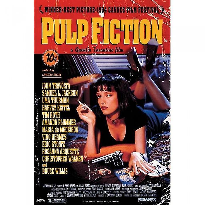 Pulp Fiction Uma On Bed Maxi Poster Multicoloured 91.5cm x 61cm