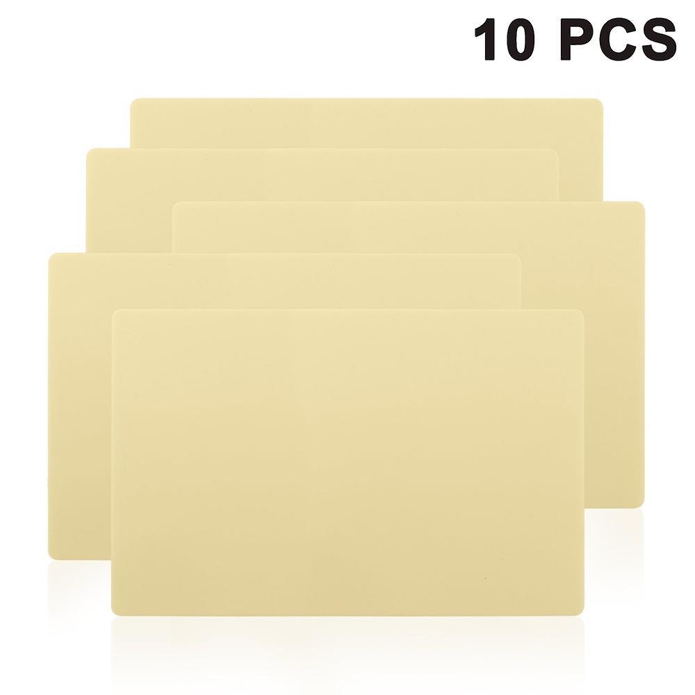 unbrand Blank Tattoo Skin Practice- 10Pcs 6"X8" Double Sides Tattoo Practice Skin Silicone Pads Tattooing Mi