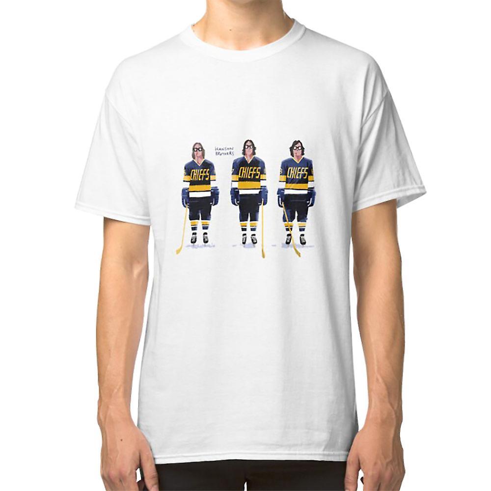 RockShark Hanson Brothers - Slap Shot! T-shirt white XXL