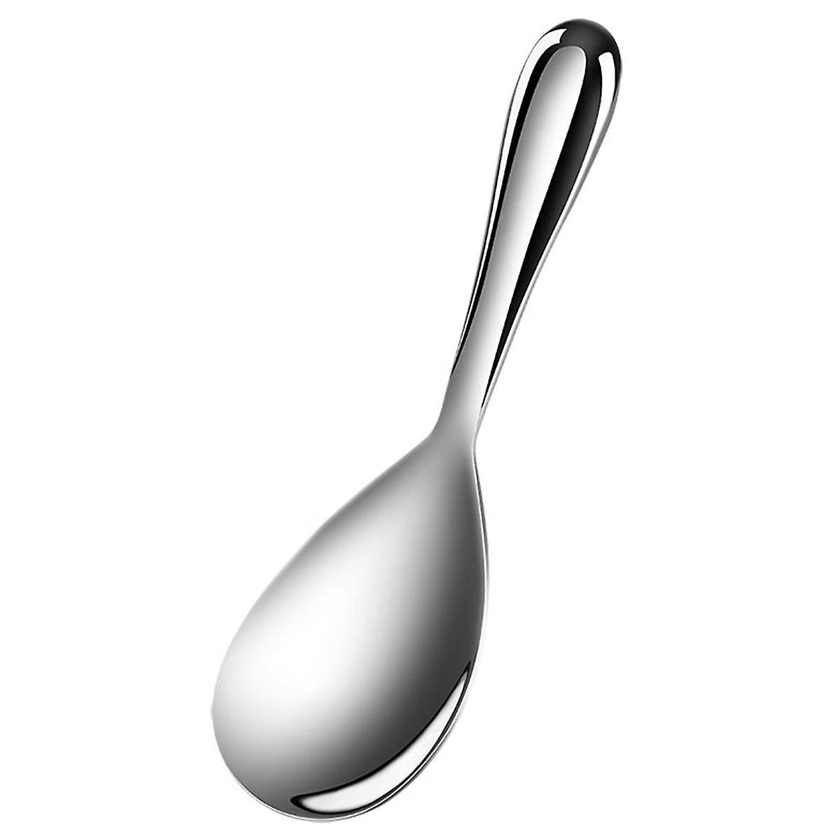 Timber Stainless steel serving spoon, eat it risotto serving spoon, shiny polished