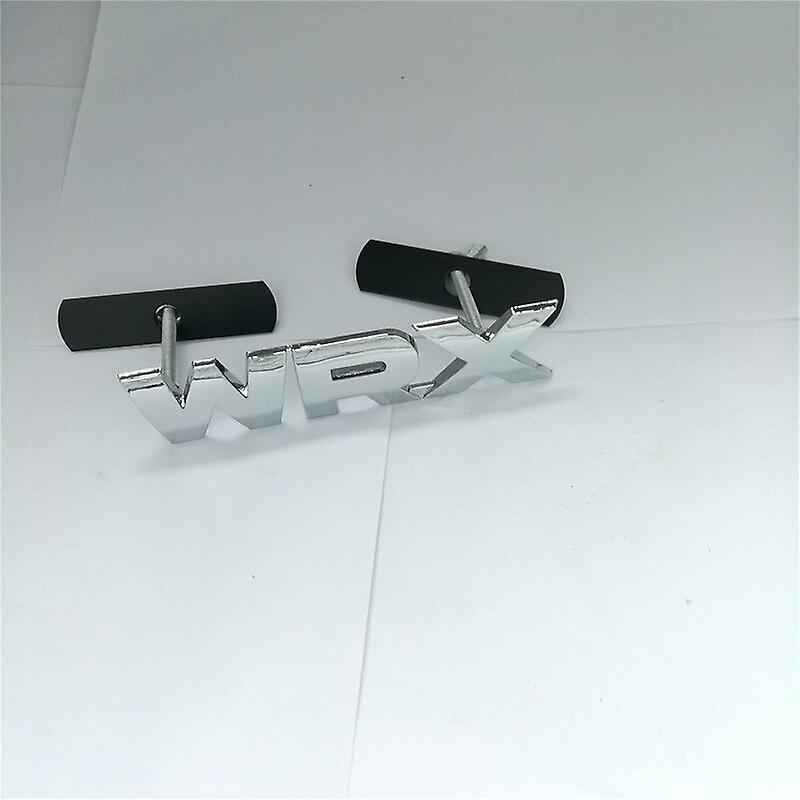 Car Badge 1 PCS ABS WRX Front Grille Emblem Grill Badge For Subaru Legacy Forester Rally WRX WRC Impreza Car Styling sliver