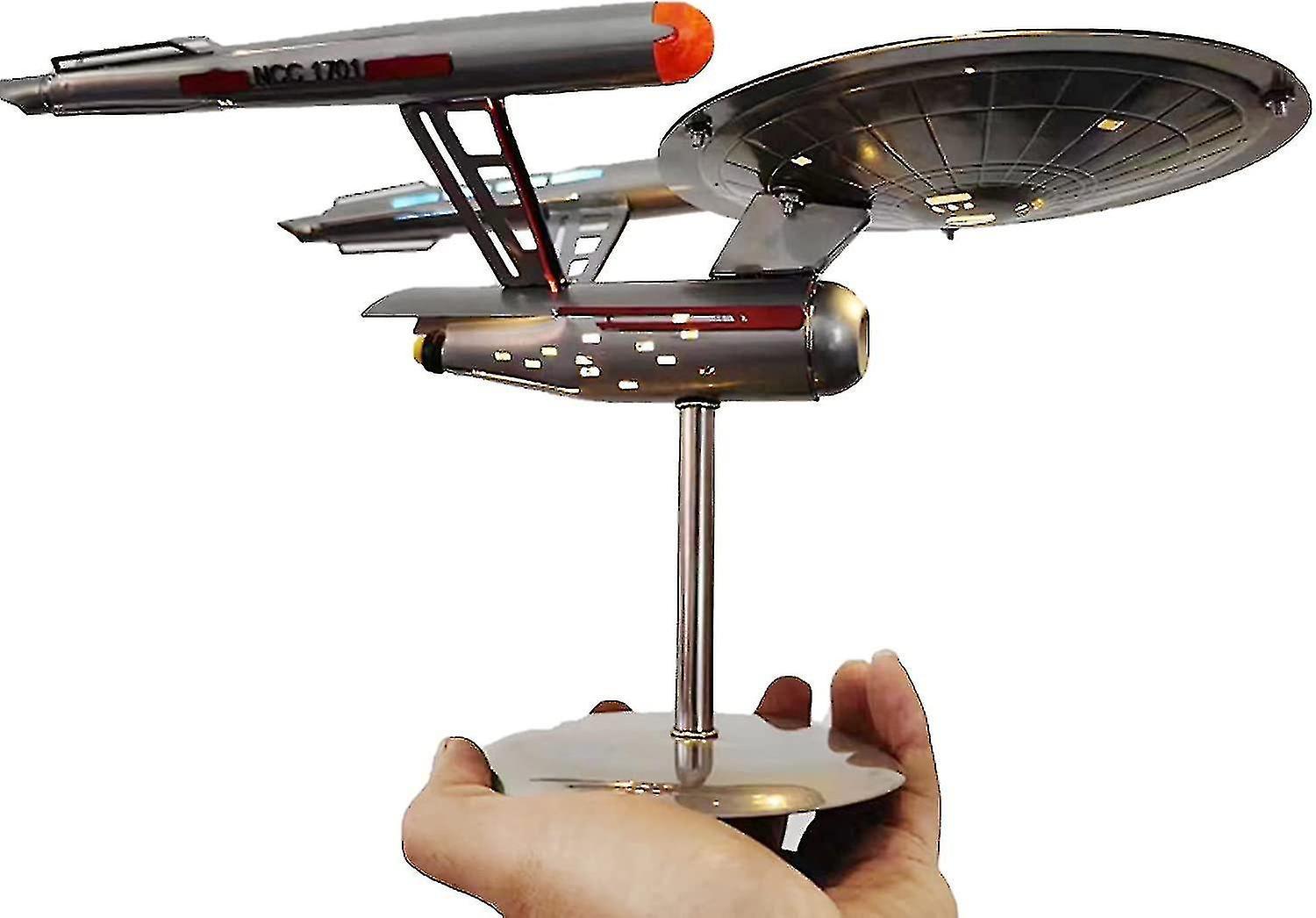 Cryin U.s.s. Enterprise Star Trek Model Ncc-1701 Replica,stainless Steel Spaceship Model Ornaments For Home Decoration And Collection