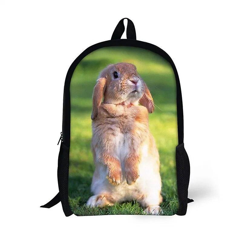 Scitoo Cute Rabbit Backpack Kid Girls School Bags Toddler Backpack for Teenagers Kids Daily Daypack Gifts 3D Print Bookbag Backpacks 8