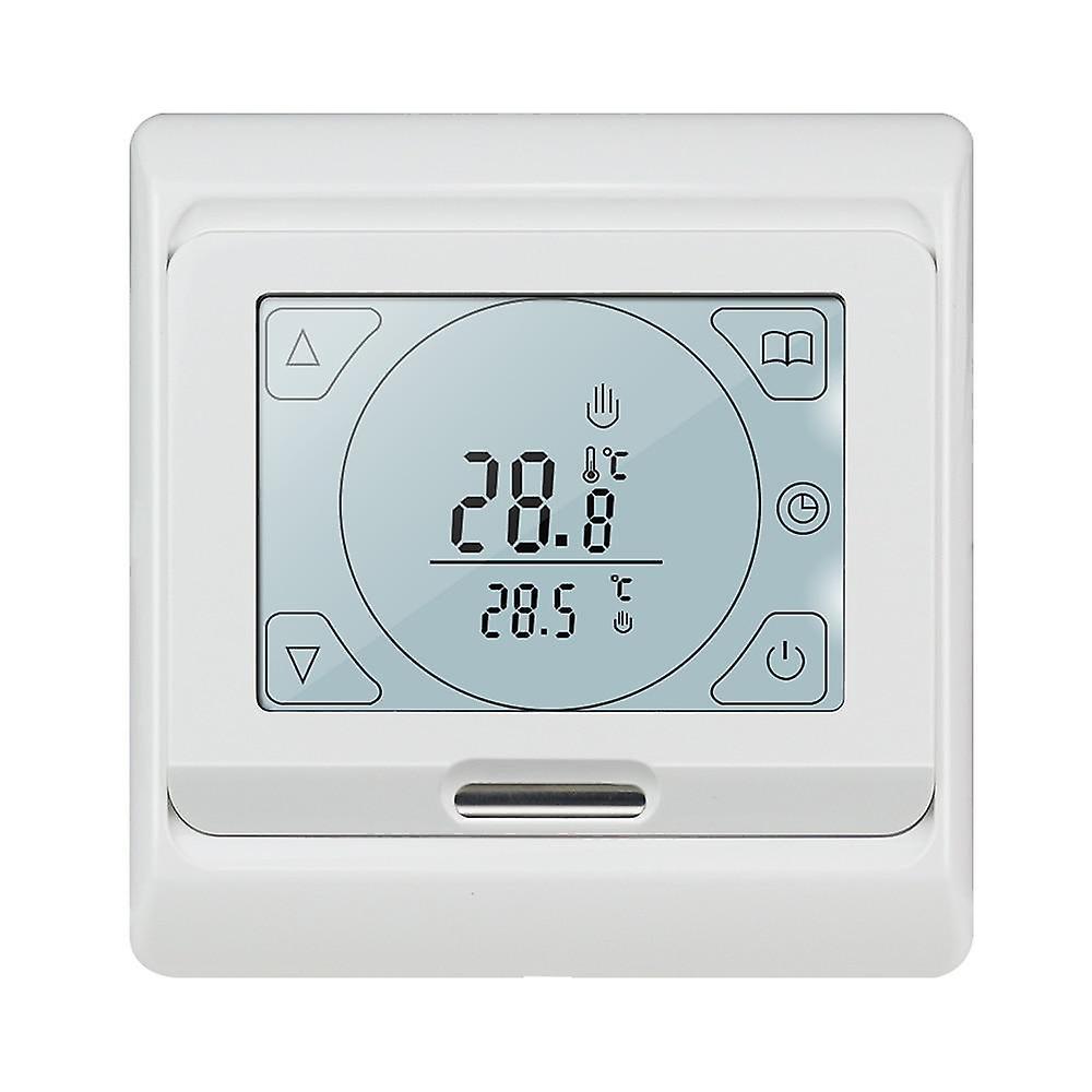 Slowmoose Digital Lcd Floor Heating Thermostat - Electric 16a Touch Screen Programmable