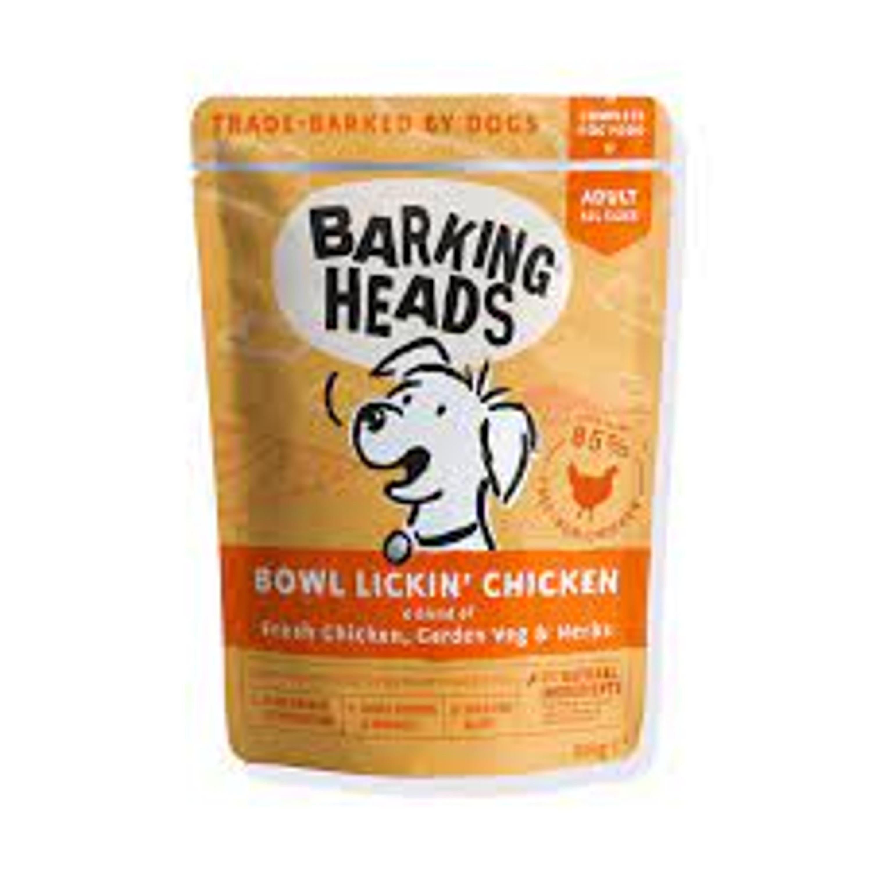 Barking Heads Bowl Lickin' Chicken Dog Wet Food 5 x 300g