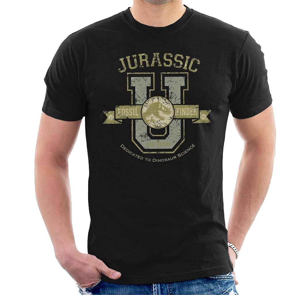 Jurassic Park Fossil Finder Dig Team Men's T-Shirt Black Large