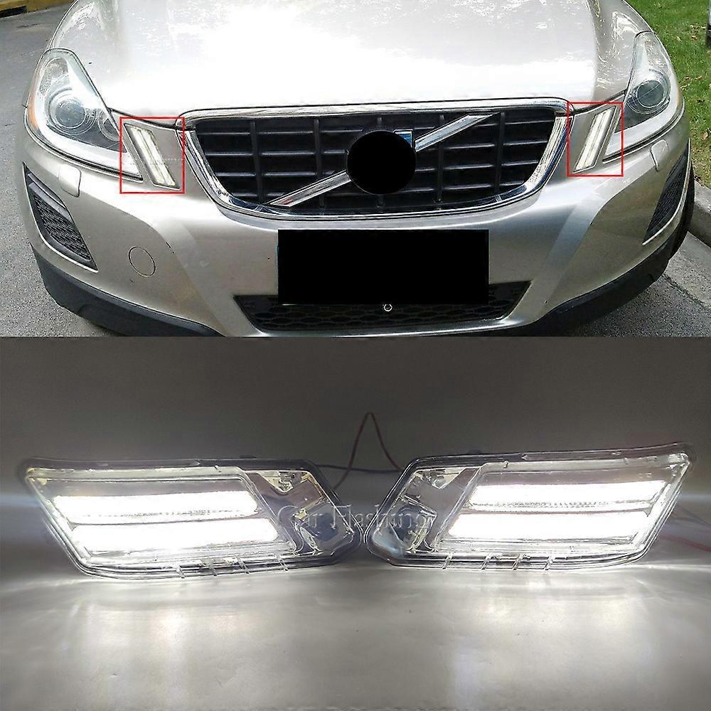 Transpeed Car Front Side Fender Corner Light Daytime Running Lamp Turn Signal Lamp Fog Light DRL For Volvo XC60 2009 2010 2011 2012 2013 Only L side