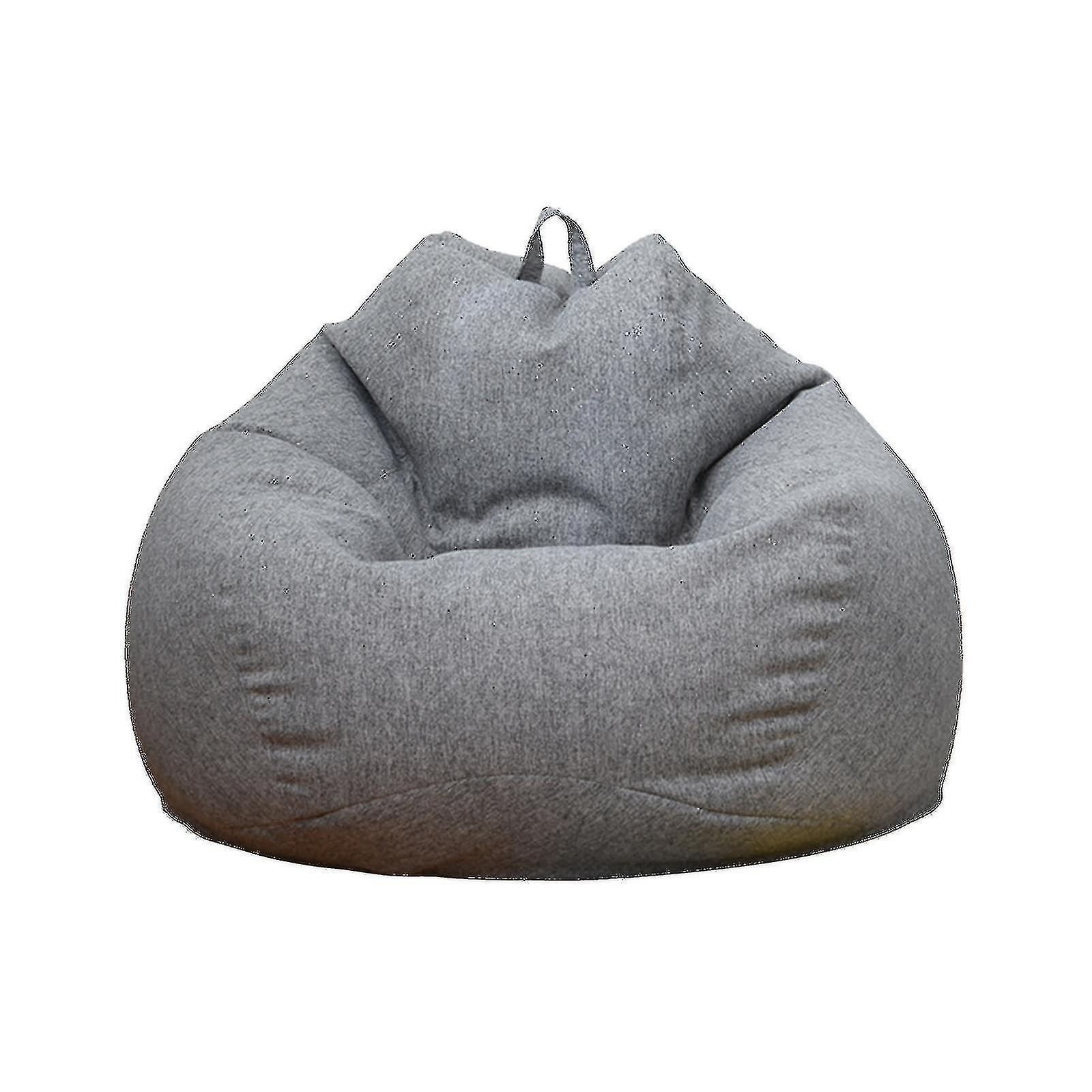 Syhrm Extra Large Bean Bag Chairs Couch Sofa Cover Lazy Lounger For Adults Kid Indoor Gray 80 * 90cm