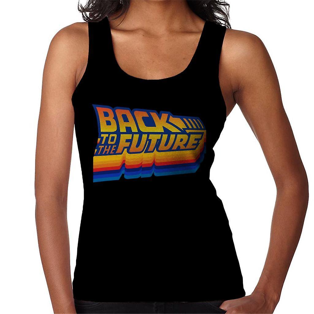 Back to the Future Gradient Logo Women's Vest Black Medium