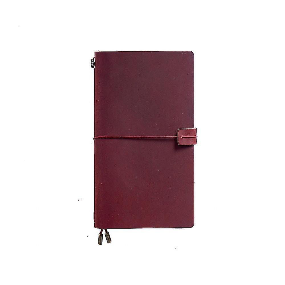 Slowmoose Leather Notebook Handmade Vintage Diary Red A5 Size 22x15.5cm