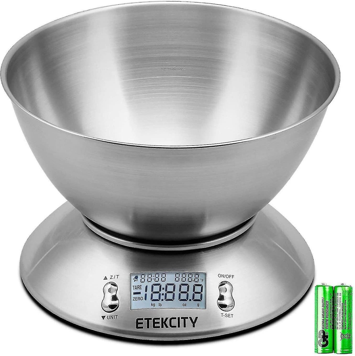 Guangzhou Yunlong Trading Co., Etekcity Electronic Kitchen Scales With Stainless Steel Mixing Bowl, Timer And Temperature Sensor, D