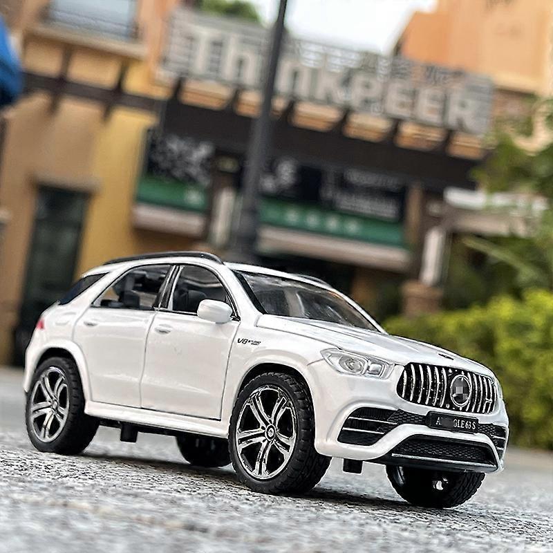 Toy Cars 1:32 GLE 63S SUV Alloy Car Model Diecast Metal Toy Off-road Vehicles Car Model Simulation Sound Light Collection Childrens Gifts White