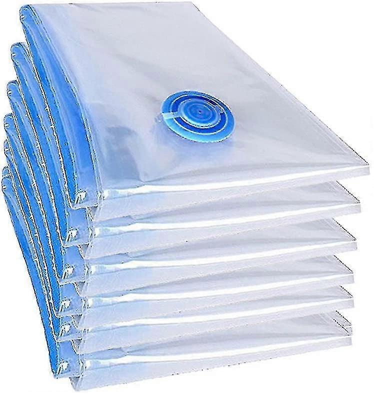 Zhiyi 6 Pieces Xxl Vacuum Bags, Duvets, Vacuum Set, Clothes Bags 100x70cm