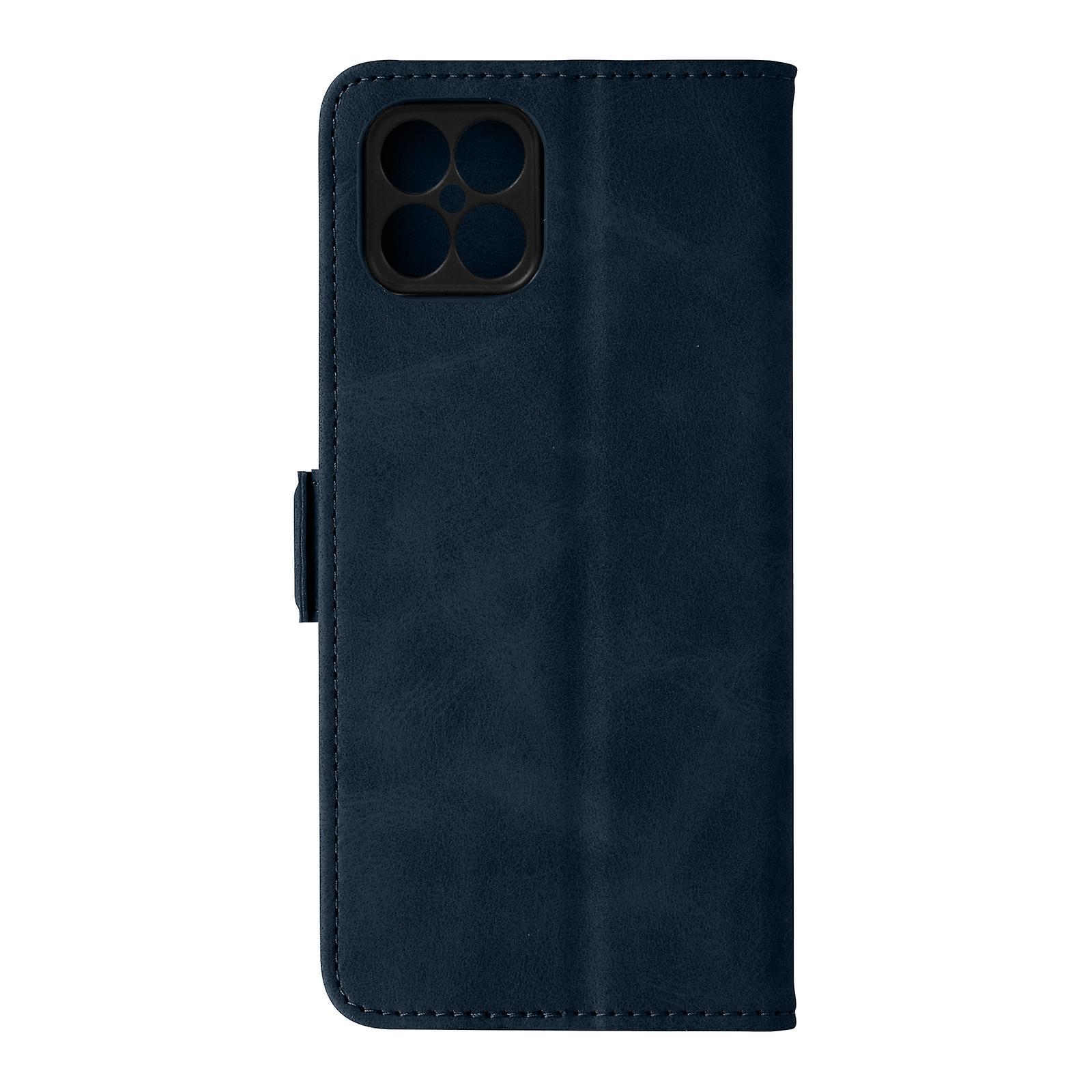 Avizar Wallet Folio Case Honor X8 Dual Tab Magnetic Function Stand Navy Bleu Nuit