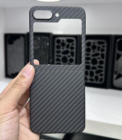 Ofocase Super Slim Carbon Fiber Case Compatible Samsung Galaxy Z Flip 5, Real Aramid Fiber Protective Cover Carbon Case