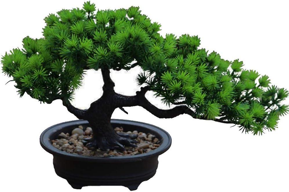 Ciuu Artificial Bonsai Tree Fake Plant Potted Decoration Artificial Home Plants Pine Bonsai Plant for Home Decoration Display