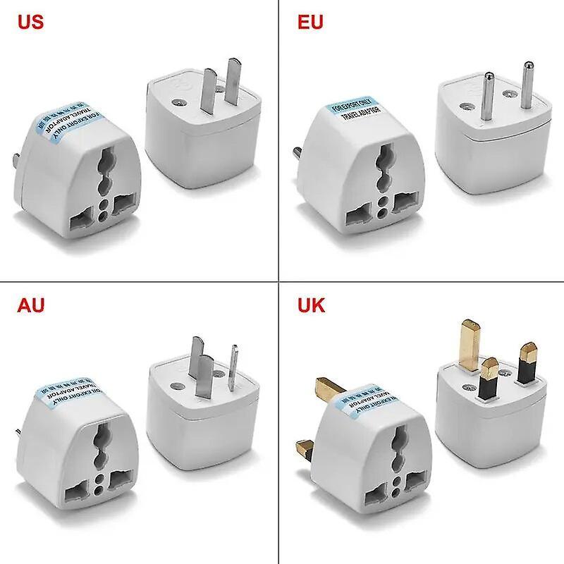 Cciyu 200pcs Universal Au Us Eu Uk Plug Adapter American Japan Australia European Travel Adapter Outlet Ac Charger Power Sockets US Plug